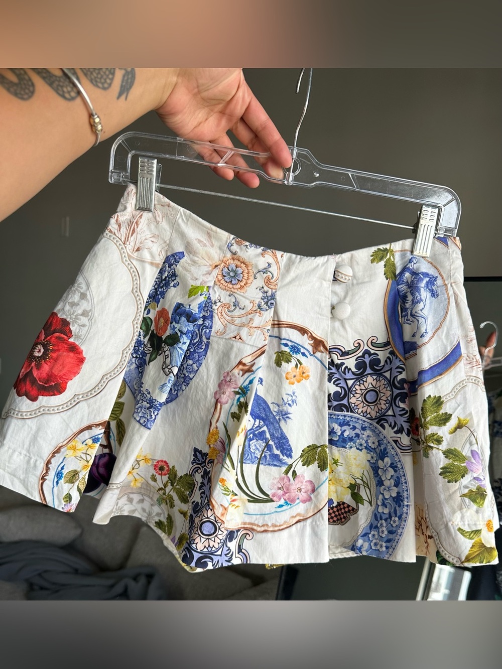 Maeve Printed Pleated Skort Size 2 - Picture 2 of 3